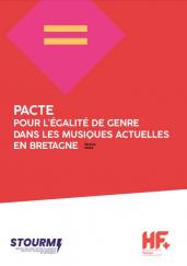 Couverture du pacte pour l'égalité de genre dans les musiques actuelles en Bretagne, mise à jour 2024