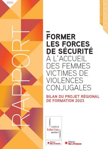 Couverture du rapport-bilan du projet régional de formation 2023 des forces de sécurité en Île-de-France